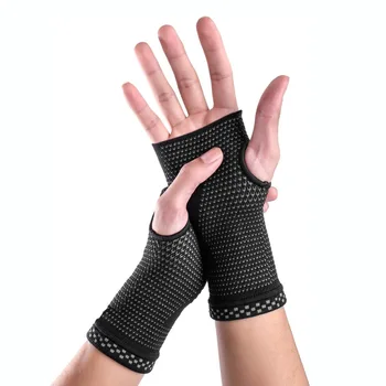 1 пара нейлоновых спортивных ремешков на запястье компрессионные перчатки для защиты ладони гимнастика фитнес защита запястья поддержка запястья для артрита
