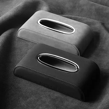 1 шт. замшевая автомобильная коробка для салфеток для Mercedes Benz BMW Audi Автомобильные аксессуары Интерьер Автомобильные запчасти Аксессуары