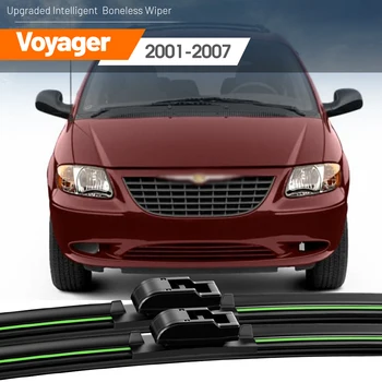 2 шт. Для Chrysler Voyager 2001-2007 Щетки стеклоочистителя переднего стекла 2002 2003 2004 2005 2006 Аксессуары для окон ветрового стекла