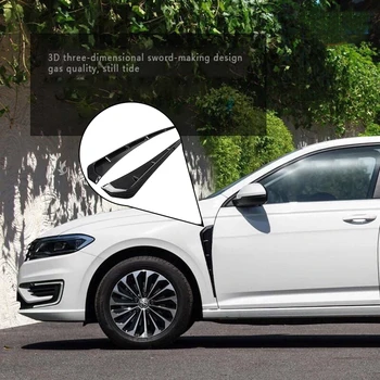 2 шт. Универсальное автомобильное украшение листовой пластины Модифицированные вентиляционные отверстия из углеродного волокна для HONDA для VW для Tesla BMW BENZ