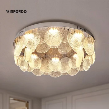 2023 Новое роскошное освещение люстры для гостиной Хрустальная лампа Постмодернистский потолочный светильник Winfordo WF-XD001