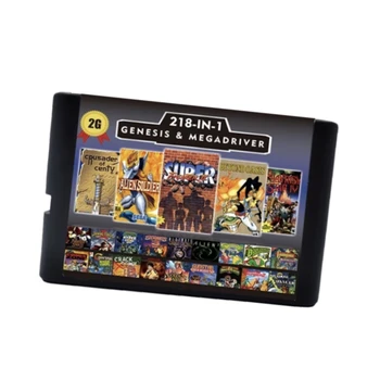 2G Игровая карта 218 в 1 плюс экономия батареи для игровой консоли Sega Genesis Megadrive с Phantasy Star II IV Crusader Of Centy Ooze