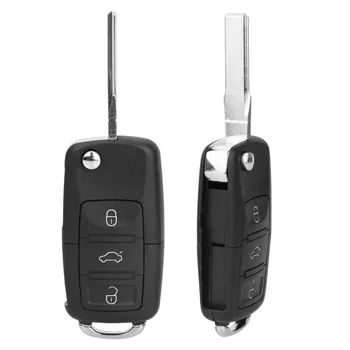 3 кнопки Чехол для ключей от автомобиля Чехол Корпус Оболочка Автомобильные аксессуары Безошибочно для VW Golf Passat Touran Tiguan Jetta B5 Bora Sharan