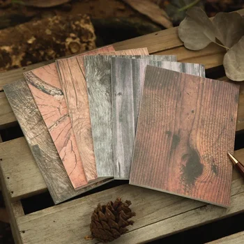 30 листов Винтажный материал Книга Woodgrain Studio Series Школьная доска для письма ручной работы DIY Материал Альбом для вырезок 107 * 196 мм