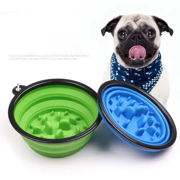  350 мл Dog Bowl Портативная складная миска для домашних животных Складная силиконовая миска для воды для собак на открытом воздухе Контейнер для корма для щенков Кормушка Тарелка
