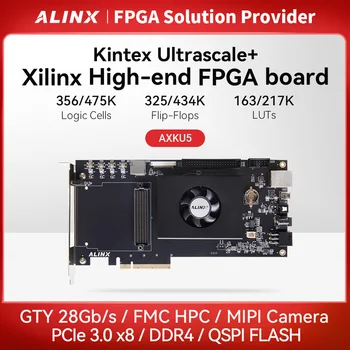 ALINX AXKU5 Xilinx Плата для разработки FPGA Kintex UltraScale+ Оценочные платы и комплекты PCIE3.0 GTY XCKU5P