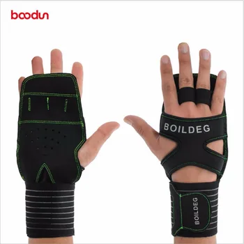 Boodun Профессиональные перчатки для тяжелой атлетики Противоскользящие тренажерные залы Фитнес Спортивные перчатки Бодибилдинг Утолщение Защита рук для мужчин и женщин