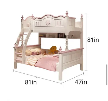 Castle Princess детские кровати для девочек двухъярусные детские кровати мебель для девочек розовая мебель для спальни с раздвижкой