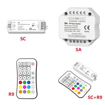 DC5-24V WiFI RF SPI RGB/RGBW SPI SPI Светодиодный выход сигнала SPI для 45 видов цифровой светодиодной ленты IC RGB/RGBW/WS2811/WS2812B
