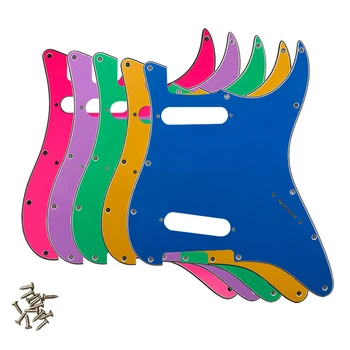 Feiman Custom Guitar Parts - Для США\ Mexico Fd Strat 72' 11 Отверстие для винта Стандарт SS St Scratch Plate Многоцветный выбор