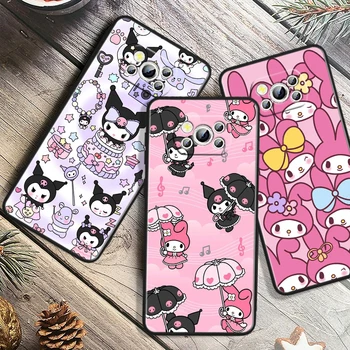 Girl Kuromi Cute Pink для Xiaomi Poco X5 X3 Pro X4 F4 F3 GT M5 M5s M4 M3 C55 C50 C40 5G Черный мягкий чехол для телефона Чехол для телефона