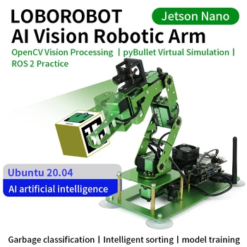 JETSON NANO роботизированная рука искусственный интеллект визуальное распознавание ROS2 комплект для программирования роботизированная рука