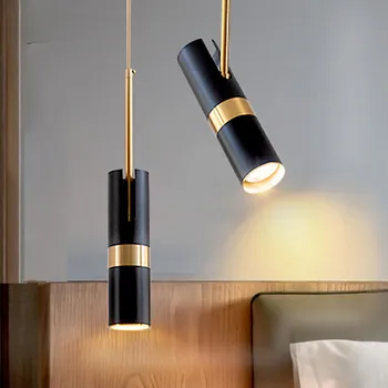 LED Nordic Подвесной светильник Регулируемый домашний декор Блеск Прикроватная спальня Детская комната Кухня Одноголовочный отель Потолочные светильники