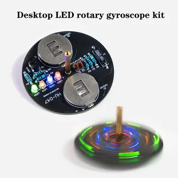 LED Вращающаяся крышка гироскопа Проблесковые маячки DIY Kit Модуль светодиодов Электронная сварка Веселье Производство Компоненты