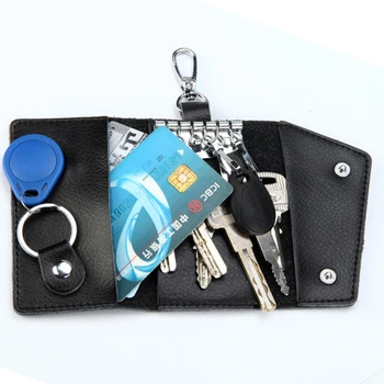  PU кожаный брелок для ключей мужчины женщины держатель ключей органайзер сумка для ключей от автомобиля кошелек домработница ключ чехол для ключей высококачественная мини-сумка для карт
