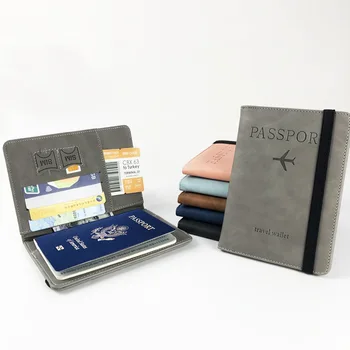 RFID сумка для паспорта многофункциональный держатель SIM-карты из искусственной кожи
