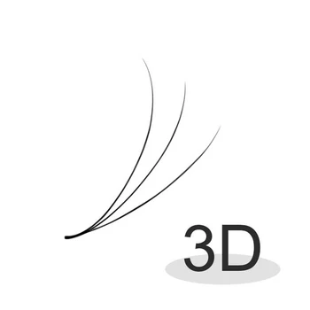 Russia Lash 3D Short Base C D Curl 3D Short Stem Volume Lashs Ручное плетение Ресницы из искусственной норки Наращивание индивидуальных ресниц