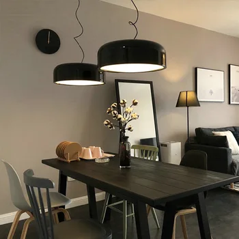 Sederhana Modern Lampu Liontin Hitam Italia Smithfield Lampu Gantung Kreatif Restoran Belajar Kamar Tidur Dalam Ruangan Pencahay