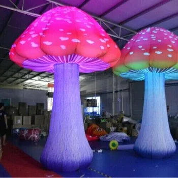 Sex 3 м с полной печатью цветной гигантский надувной гриб для тематического парка, мероприятия, вечеринки