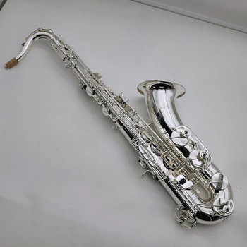 T-W020 Тенор-саксофон Bb Tune Sliver Plated Профессиональный музыкальный инструмент с чехлом мундштук Бесплатная доставка