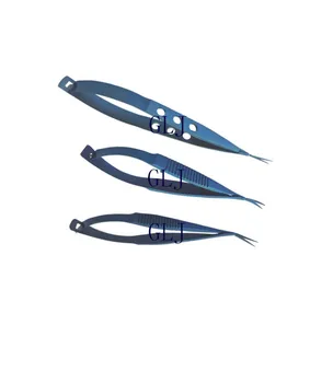 Vannas Капсулотомические ножницы Прямое/изогнутое/угловое лезвие Титановый сплав Офтальмологический глазной инструмент