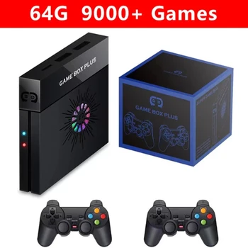 X6S Game Box Консоль для видеоигр 4K TV HD Family Retro GameBOX с беспроводным контроллером 2.4g PSP/DC/N64 Nba 2k19
