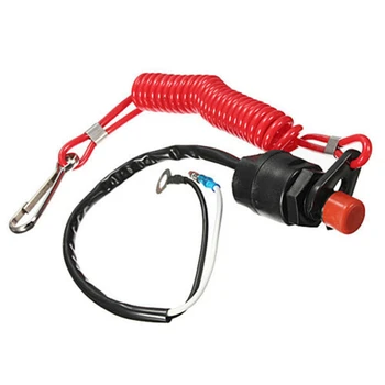 Аварийный аварийный выключатель лодочного мотора для /Tohatsu Outboard Stop Kill Switch Выключатели с предохранительным стропом
