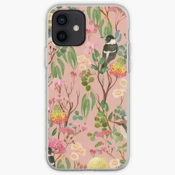 Австралийские птицы и цветы Native Flora Чехол для телефона, настраиваемый для iPhone 11 12 13 14 Pro Max Mini X XS XR Max 6 6S 7 8 Plus