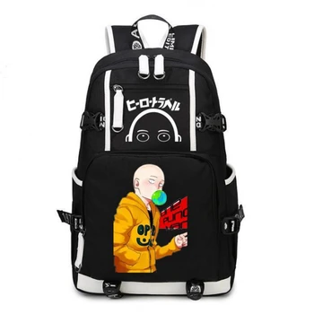 Аниме Мультфильм унисекс ONE PUNCH-MAN Saitama Travel Rucksack Повседневная школьная сумка Студенческие рюкзаки
