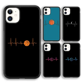 Баскетбольный данкинг игрок Heartbeat Мягкий чехол для телефона для iPhone 15 SE2020 14 7 8 plus XR XS 11 12 13 mini pro max Fundas