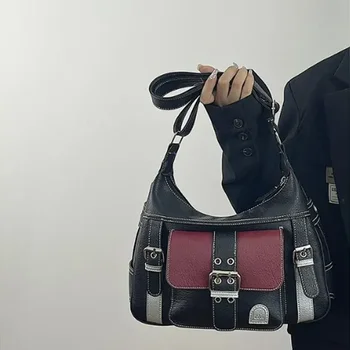  Винтажная высококачественная сумка через плечо из искусственной кожи Женская сумка-мессенджер большой емкости Роскошная дизайнерская дорожная сумка bolsa