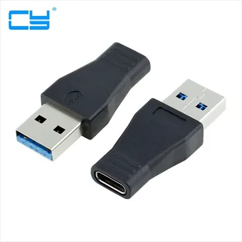 Высокоскоростной адаптер USB 3.1 Type C Female на USB 3.0 Male Port Разъем USB-C на USB3.0 Type-A Преобразователь черного цвета