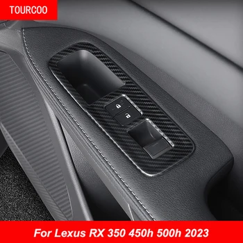 Для Lexus RX 350 450h 500h 2023 Переключатель автомобильного стеклоподъемника Аксессуары для защитной наклейки из нержавеющей стали
