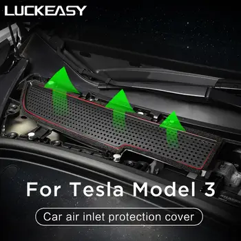  для Tesla Model 3 2017-2020 Крышка впускного отверстия автомобиля Крышка впускного отсека Защита моторного отсека Фильтр Изоляция сетки Модель3