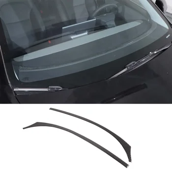 Для Tesla Model 3 2023 + приборная панель Декоративная полоса Мягкая углеродная волокно Аксессуары для интерьера автомобиля Декоративная наклейка