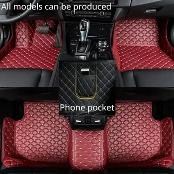 Изготовленные на заказ автомобильные коврики для Mazda 3 2020-2022 года Искусственная кожа Телефон Карманный ковер Интерьер Автомобильные аксессуары