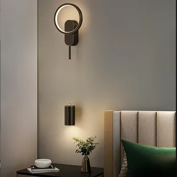  Интерьерный светодиодный настенный светильник для фоновой гостиной Свет Роскошные внутренние настенные светильники Настенное бра для спальни Декор столовой