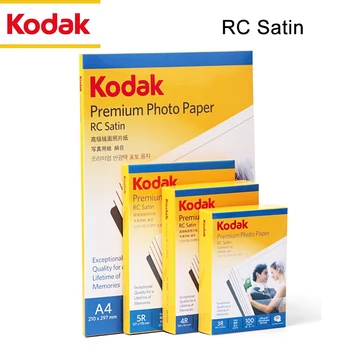 Классическая фотобумага Kodak премиум-класса RC Satin 270GSM 6-дюймовый A4 Цветной фотоальбом для струйной печати Мгновенно высыхающий и водостойкий