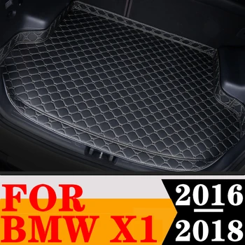 Коврик для багажника автомобиля с высокой боковой стороной для BMW X1 2018 2017 2016 Хвостовой багажник Лоток Багажник Авто Задний Грузовой Вкладыш Ковер Защита Крышка Детали