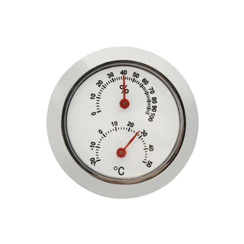 круговой гигрометр Мини-гигрометр Серебряный влажный и сухой термометр Гитарный термометр Скрипичный термометр