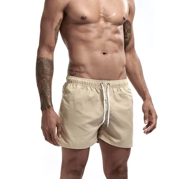  Мужские однотонные пляжные брюки из трех частей Прямые трубчатые свободные спортивные шорты Мужские шорты для досок