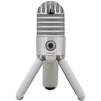 Оригинальный Samson Meteor Микрофон Студийная запись Конденсаторный микрофон Складная ножка с USB-кабелем Сумка для переноски компьютера