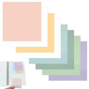  Прозрачные клейкие заметки Самоклеящиеся прозрачные заметки Бумага 400 листов Многоразовый полупрозрачный блокнот для заметок 3 x 3 дюйма -50 листов на