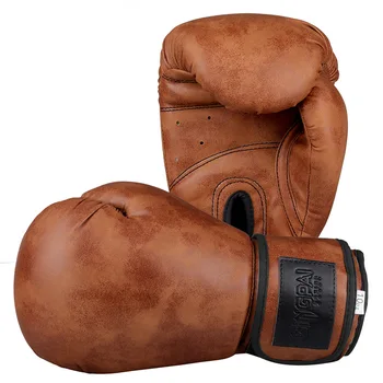 Ретро Боксерские перчатки для ММА для мужчин Профессиональные PU Каратэ Муай Тай Гуантес Свободный бой Санда Тайские боксерские перчатки Снаряжение для взрослых