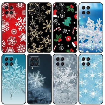 Рождественские снежинки Чехол для Samsung Galaxy M53 M33 M13 M23 M21 M31 M51 M20 M12 M32 M52 M14 M34 M54 M30s Чехол