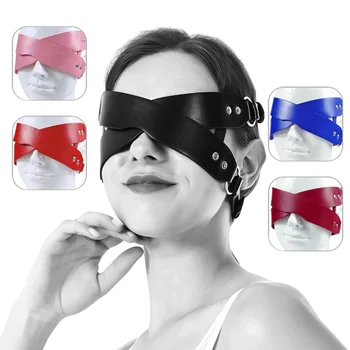 сексуальные крестовые повязки на глаза с фетишем на половину лица универсальные маски косплей костюм аксессуары для пары бдсм бондаж игры секс-игрушки