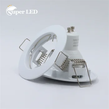 Современный 2-контактный светодиодный прожектор GU10 MR16 круглый алюминий для корпуса рамы потолочного светильника