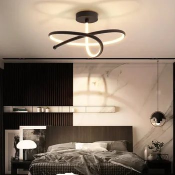 современный светодиодный потолочный светильник для спальни, гостиной, столовой, кабинета, балкона, роскошной люстры, украшения для дома, осветительного прибора, блеска
