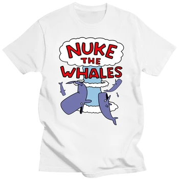 Футболка с изображением китов Nuke the Whales