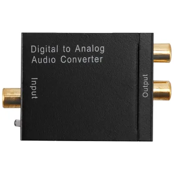 Цифровой оптический коаксиальный адаптер преобразователя сигнала в аналоговый звук RCA SV